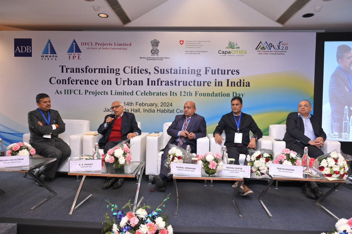 IIFCLProjects's tweet image. IPL celebrated its 12th foundation day on Feb 14, 2024, with a National Workshop titled &apos;Transforming Cities, Sustaining Futures: Urban Infrastructure in India&apos; in New Delhi. Distinguished guests from @MoHUA_India, Mr. Manoj Joshi, Secy and Ms. D. Thara, Addl Secy also attended.