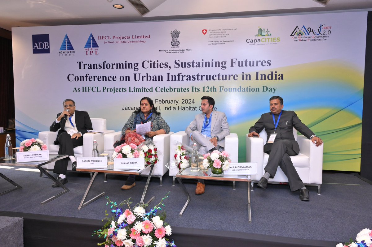 IIFCLProjects's tweet image. IPL celebrated its 12th foundation day on Feb 14, 2024, with a National Workshop titled &apos;Transforming Cities, Sustaining Futures: Urban Infrastructure in India&apos; in New Delhi. Distinguished guests from @MoHUA_India, Mr. Manoj Joshi, Secy and Ms. D. Thara, Addl Secy also attended.