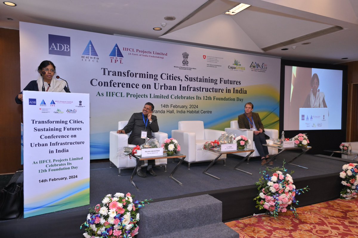 IIFCLProjects's tweet image. IPL celebrated its 12th foundation day on Feb 14, 2024, with a National Workshop titled &apos;Transforming Cities, Sustaining Futures: Urban Infrastructure in India&apos; in New Delhi. Distinguished guests from @MoHUA_India, Mr. Manoj Joshi, Secy and Ms. D. Thara, Addl Secy also attended.
