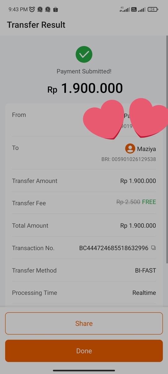 b4your3x's tweet photo. aku ceritain kronologinya. pertama aku menang bid nya di harga 1.900.000 terus dapet dm lah dari ig nya. aku baca semua rulesnya juga. akhirnya aku tf sesuai nominal dan ngisi format pengiriman. ini bukti aku tf nya. abis itu tiba-tiba ada biaya tambahan buat keep pajak gitu https://t.co/ep1jddu1kB