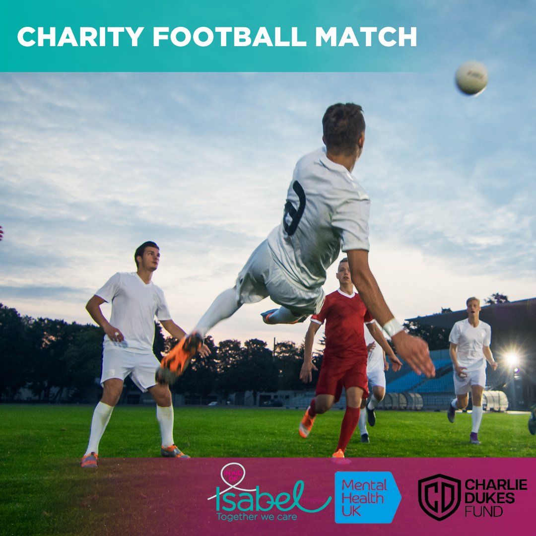 Charity Football Match In Aid of Isabel Hospice! Promising to be a fun-filled day of football all for a great cause in an effort to raise money for various worthy charitable organisations. 📅 31st March 📍Ware FC, SG12 0UQ ⚽ Kick off: 2:00pm Tickets: tinyurl.com/3wcyu6b2