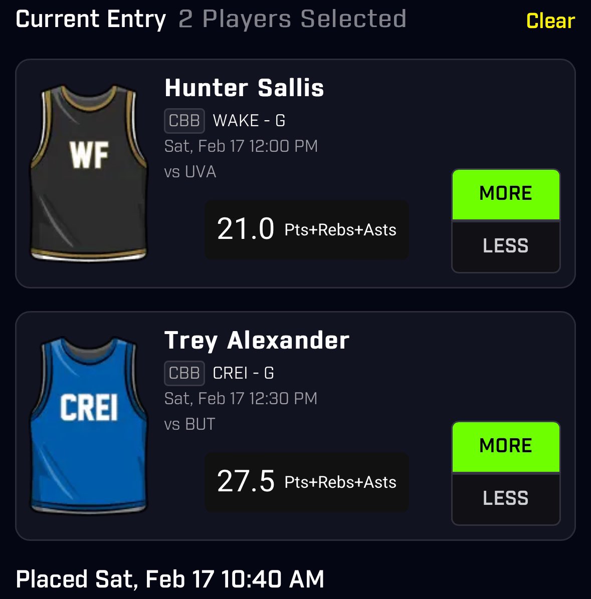 K1dfs's tweet photo. POWER 2 cbb edition ๐๐ #nba #nonba #nbax #cbb #gamblingx #same24squad #prizepicks #k1locks https://t.co/vfioKfmWpr