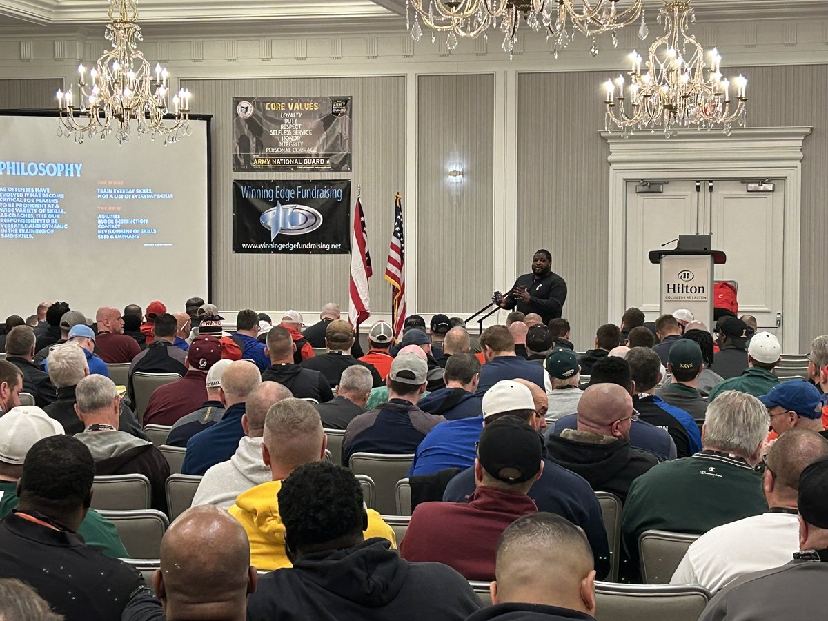 Super grateful to @ohsfca for the amazing opportunity to share at the Ohio Football Coaches Clinic! Incredible experience and honored to serve!! #BEARCATSbaby | #OHSFCA