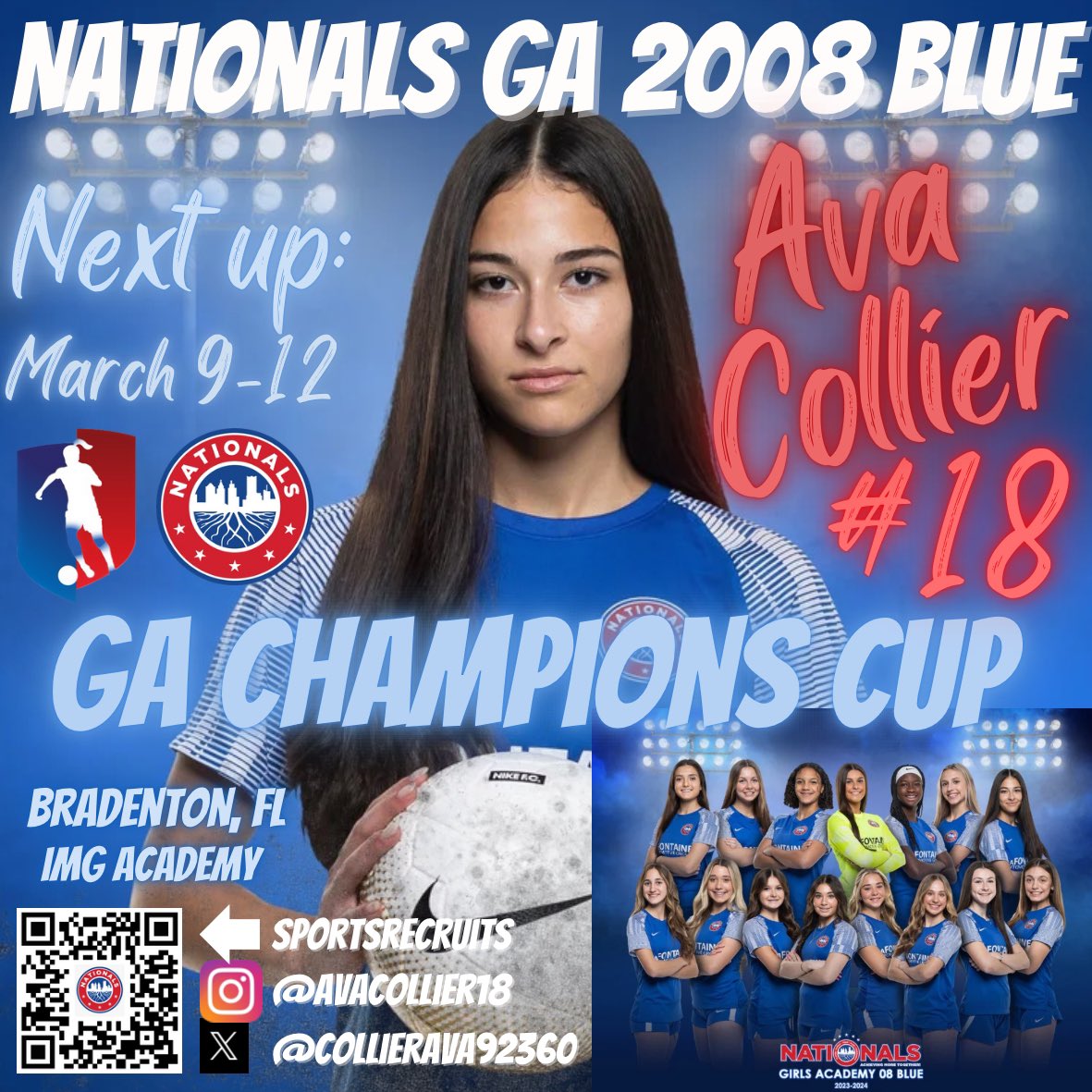 There is nothing like a cancelled tournament to motivate even more.  Training today with the best team ever!! So excited to head to Florida for Champions Cup with <a href="/NationalsGA/">Nationals Girls Academy</a> for some strong competition!! Come see us, schedule will be out soon! <a href="/CoachDR7/">David Robertson</a> <a href="/TopDrawerSoccer/">TopDrawerSoccer</a>