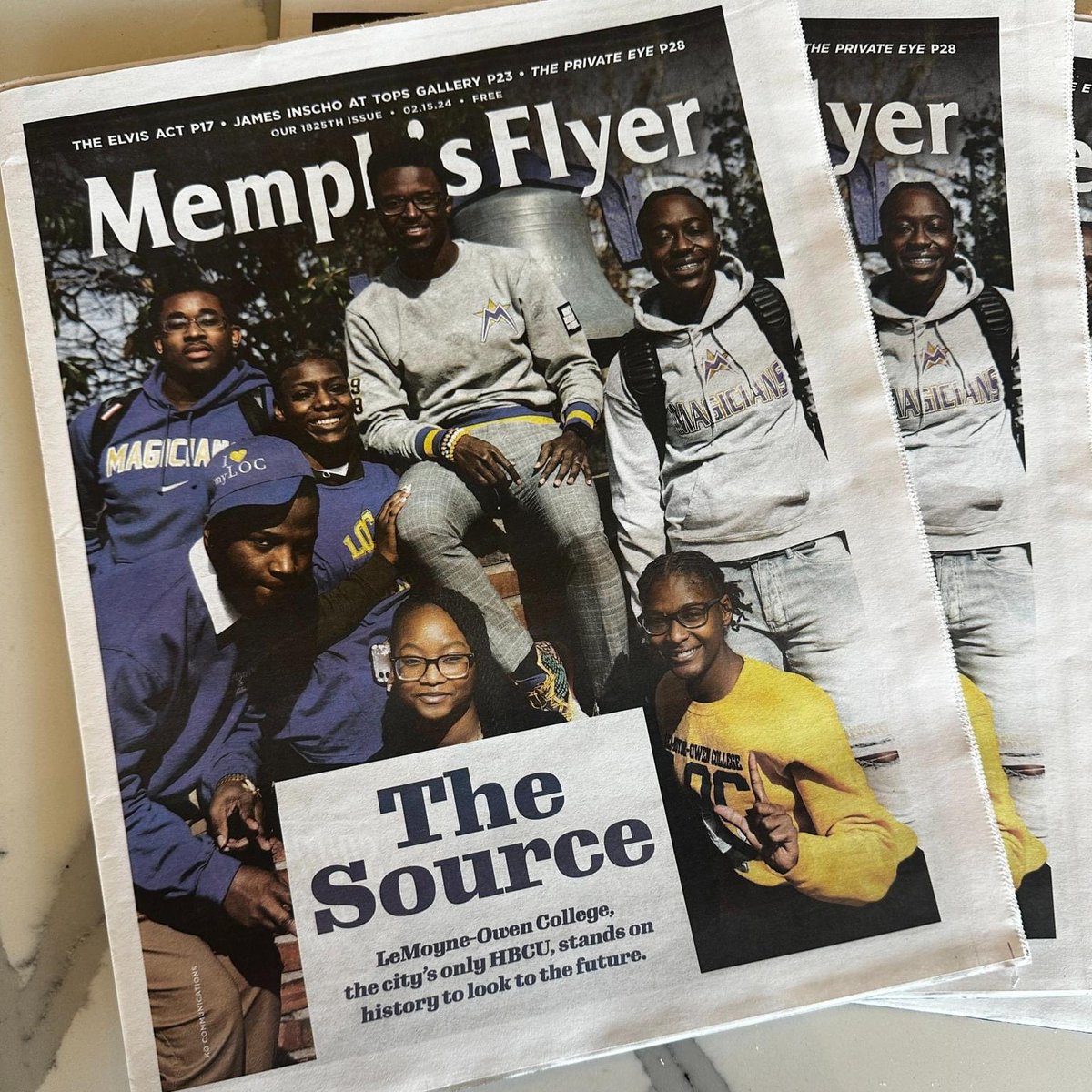 Pick up the current issue of @MemphisFlyer with #LeMoyneOwenCollege featured for #BHM