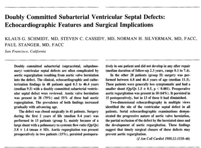 cardiopedhnn's tweet photo. @iamritu @kgzimmerman @rajdoc2005 @VLSorrellImages Conal  or Infundibular VSDs

Doubly committed #VSD 

https://t.co/L52QwJaZcp

https://t.co/n5Md2XiAmE

https://t.co/b7RUoecugW

https://t.co/Q8ayUjixL0

#CHD #cardioped #pedsheart https://t.co/F0Za34qvyr