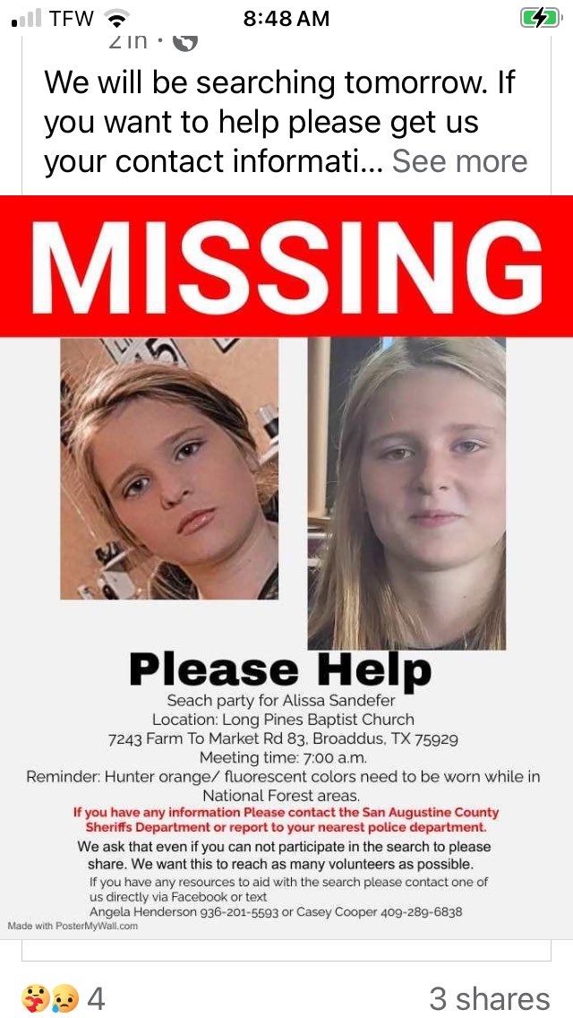 <a href="/901Lulu/">Rose</a> Add now there’s another child missing! 🙏🙏