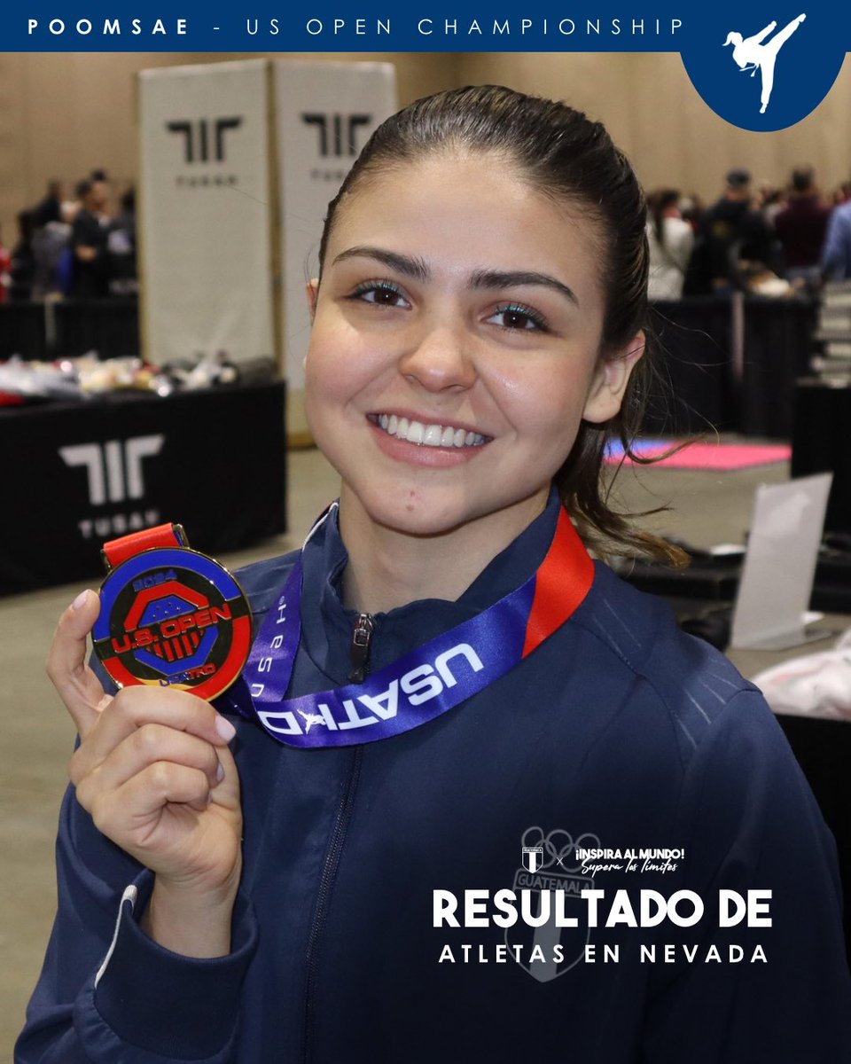 COGuatemalteco's tweet photo. 🥇🥋 ¡POOMSAE DESTACA EN NEVADA! Les compartimos los resultados de nuestros atletas en el US Open Championship celebrado en Estados Unidos 🇺🇸. 

🌟 Resaltamos también el reconocimiento a David Siliezar como mejor entrenador del evento. #USAOPEN https://t.co/gtjRw51c66