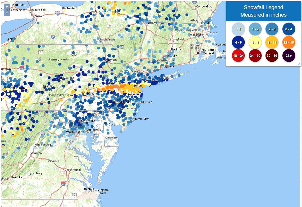 Here's what your reports look like as of 1050a. The significance of that mesoband is immediately apparent with 8-13' in the band and 2-4' just to the north and south.