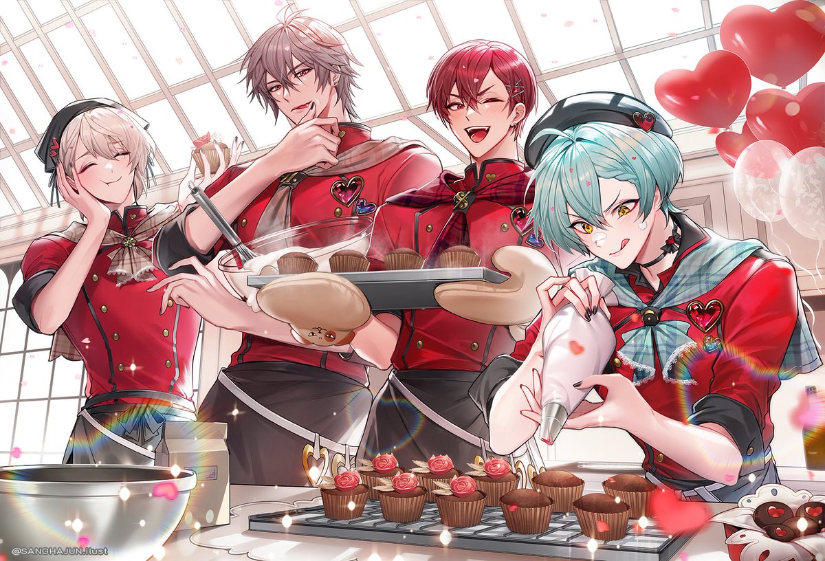 드디어 여기에도 올립니다🩷🩷 발렌타인 싱어롱 협력 그림입니다! 예쁘다고 칭찬 많이 해주셔서 행복했어요 ^ㅇ^