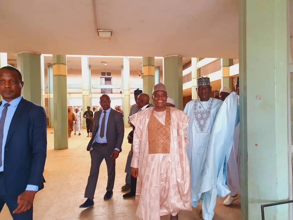 Senatortambuwal's tweet photo. Earlier today, I appeared before the Justice Mu'azu Abdulkadir Pindiga led Sokoto State Judicial Commission of Inquiry Instituted by my successor, H.E, Ahmad Aliyu Sokoto. 
I was accompanied by my legal team and some officials of my administration including the ex-SSG, https://t.co/BTyvxS0pXg