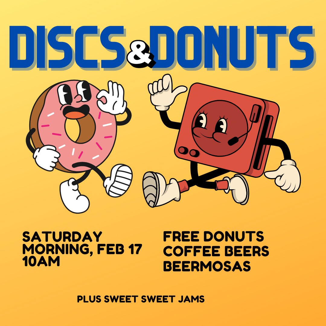 Discs and Donuts returns to the taproom at 10am today! We'll have DJ PartyBoy and DJ MooCal playing all of the hits. Plus the last keg of Trucker's Choice, Beermosas, and a keg of Spicy Bunny Michelada. @brothersjohnmobilekitchen is here all day and @divinemarkethtx at 3pm.