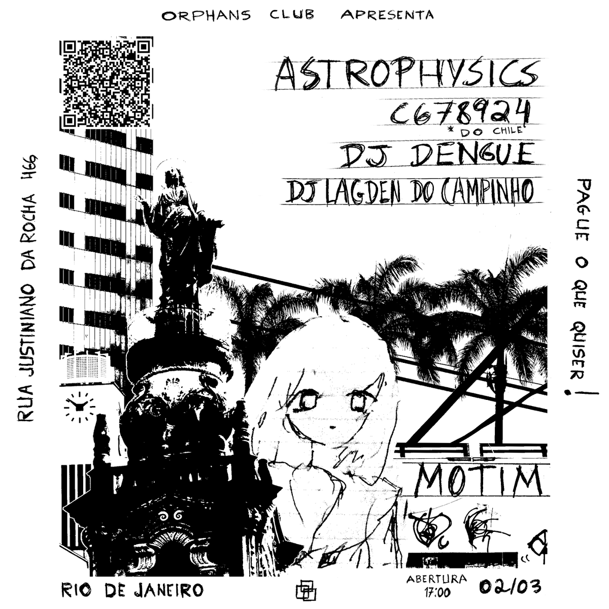 dotorphans's tweet photo. ANIMANDO MAIS AINDA A ORPHANS MINI CLUB.
CONVIDANDO @Lagden_ DA GRANDE NAÇÃO REBOLATION.
EVENTO ÚNICO DE MÚSICA ELETRÔNICA ESQUISTA NO RIO DE JANEIRO.
HEXD TRANCE, FUNK BIZARRO, BREAKCORE E MAIS
DIA 2 DE MARÇO. PAGUE O QUE QUISER! https://t.co/Hiv8AAhBlY