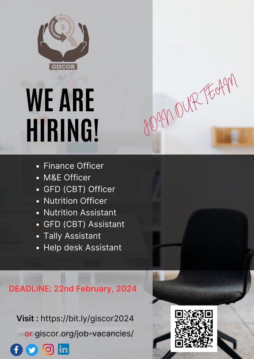 giscorng's tweet photo. We're Hiring! 🚀
Are you ready to be part of a dynamic and innovative team? We are thrilled to announce that we are expanding, and your next career adventure awaits!
Join us #GISCOR family.
👉🏽👉🏽 https://t.co/exMkg0NoHm
🚀 #NowHiring2024 #CareerOpportunity #joinourteamOurTeam https://t.co/jouVITLgkk