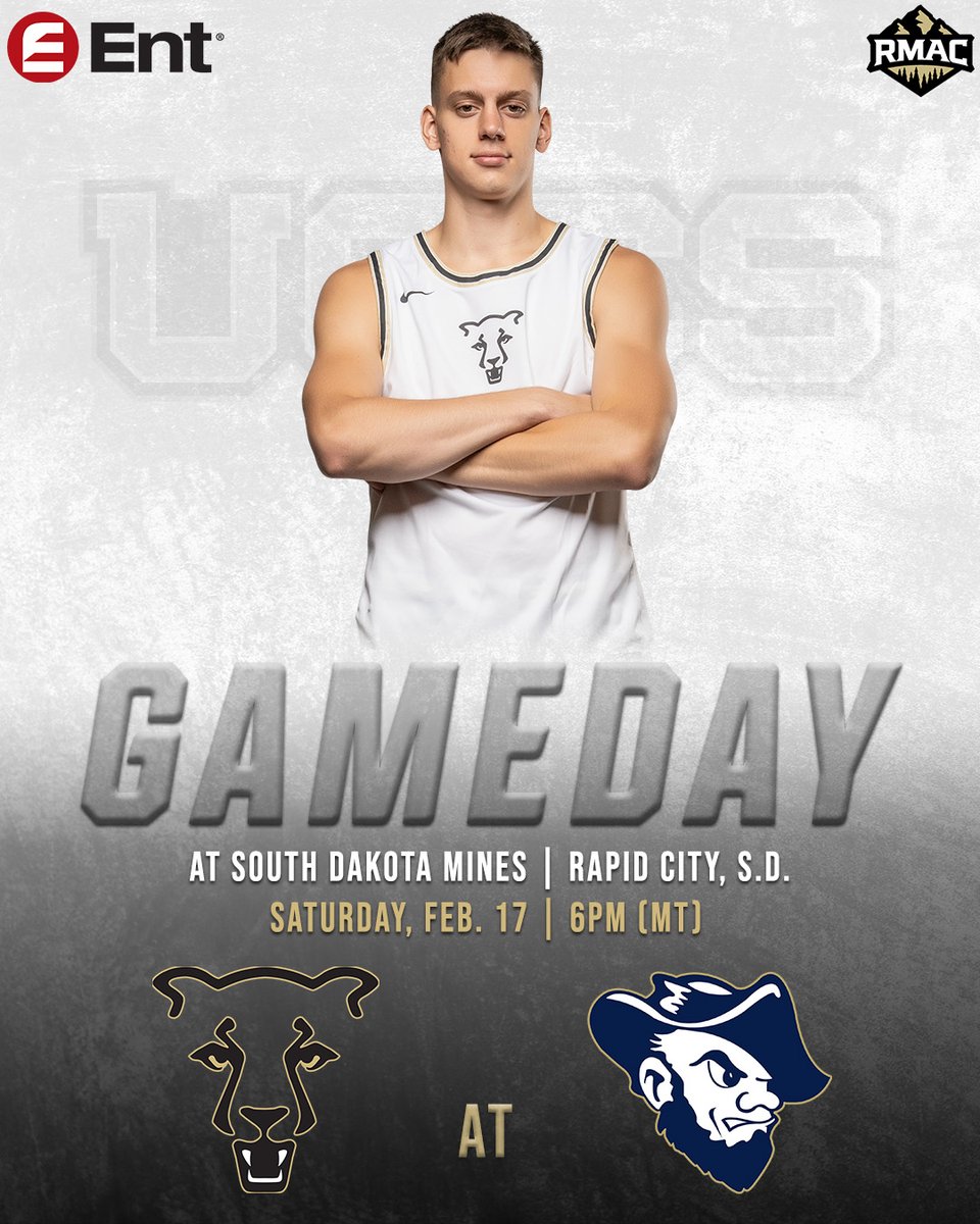 🏀GAMEDAY🏀 🆚 South Dakota Mines 📍 Rapid City, S.D. 🏟️ SDSMT King Center ⌚ 6:00 p.m. (MT) 📊 brnw.ch/21wH4ug 🎥 brnw.ch/21wH4uf #GoMountainLions #RMACmbb