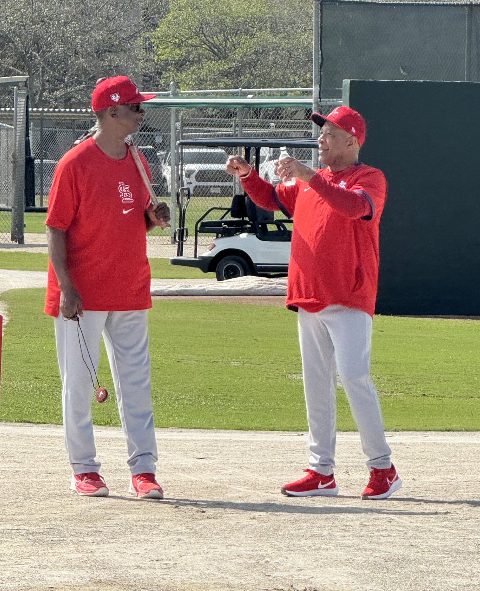 hochman's tweet image. Willie and Ozzie.
Cardinals spring training.
February 17, 2024.