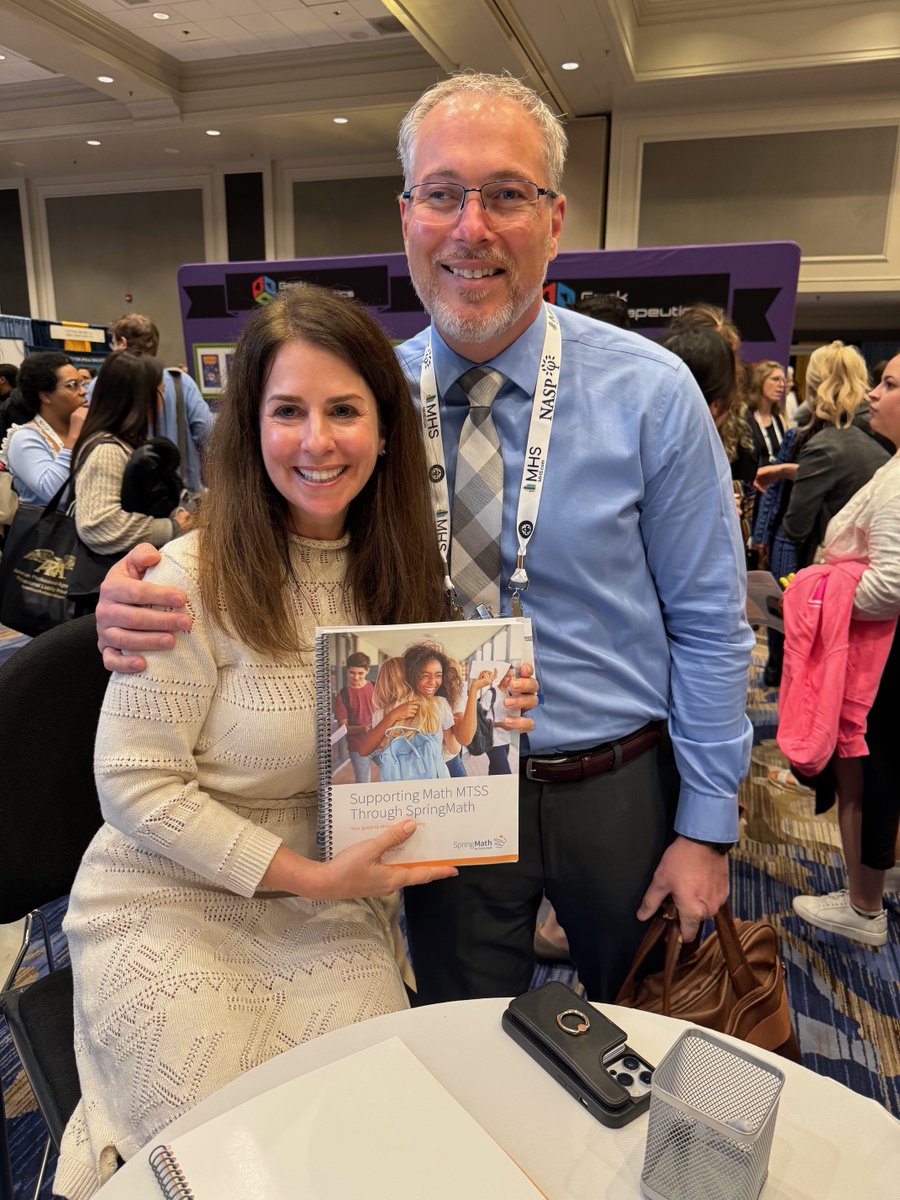 sourcewell_gov's tweet image. Thanks to all the #NASP2024 attendees who joined our session and stopped by the #SpringMath booth for a book signing with Drs. @amandavande1 and Paul Muyskens! There's still time to catch us at Booth 804.
#NASP