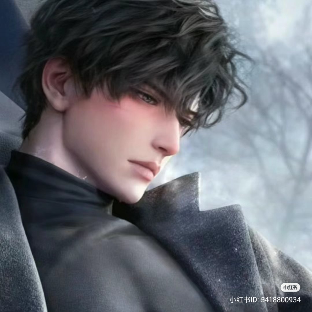 He looks like a model here fr, I think curly also suits him-