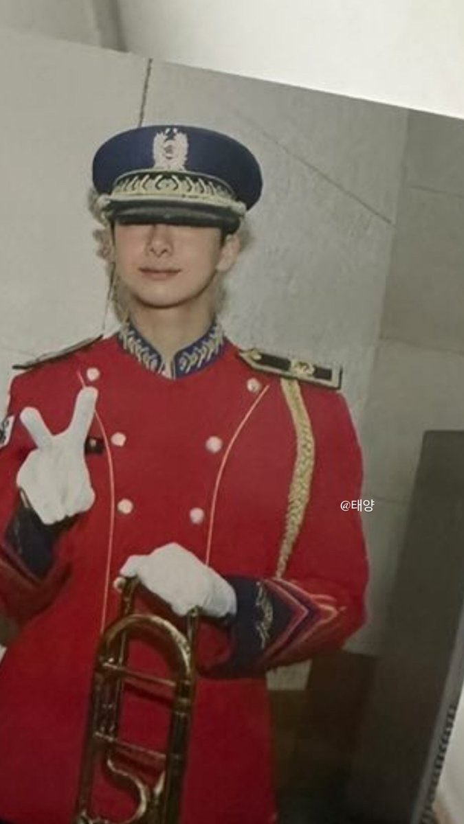 hwonpics's tweet photo. hyungwon got into the military band! and apparently he's playing the trombone (same as kihyun) ☺️🤍 https://t.co/DunZzkloHK