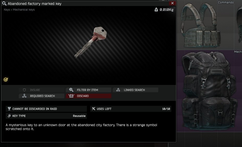 POV: You get the Abandoned Factory Marked Key at level 2 nbd.