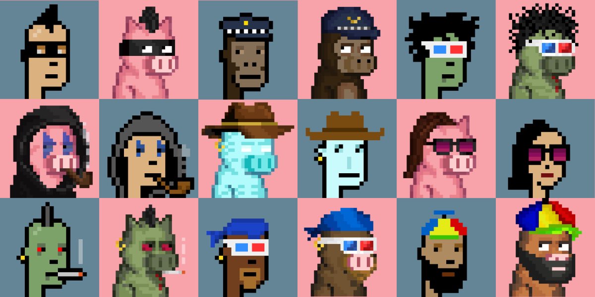 PorkPunks (Minting Soon..) (@porkpunks) on Twitter photo Spot the match! 🧐🔥 
Every #PorkPunks mirrors a #CryptoPunks' traits and rarities. It's a pixel-perfect match from one digital universe to another! 🐷✨ Check out these spot-on trait twins. 👀 Spot the match! 🧐🔥 
Every #PorkPunks mirrors a #CryptoPunks' traits and rarities. It's a pixel-perfect match from one digital universe to another! 🐷✨ Check out these spot-on trait twins. 👀
