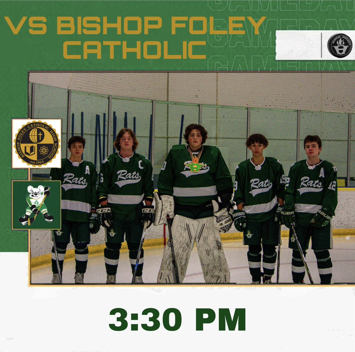 Game Day! Huron 🆚 Bishop Foley for Senior Day, 3:30 p.m. #hway🔰 #seniornight2024