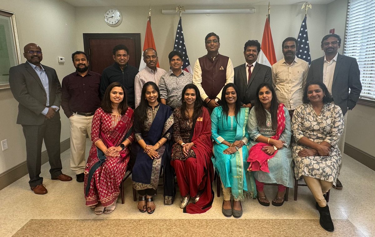Consul General @lrameshbabu met executive members of Atlanta Tamil Mandram @atltamilmandram and discussed some inspiring ideas to foster cultural engagement and community growth including welfare of Indian students.