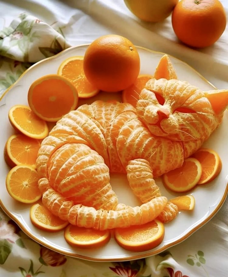 Had to share , How cool is this .. A Tangerine Cat …