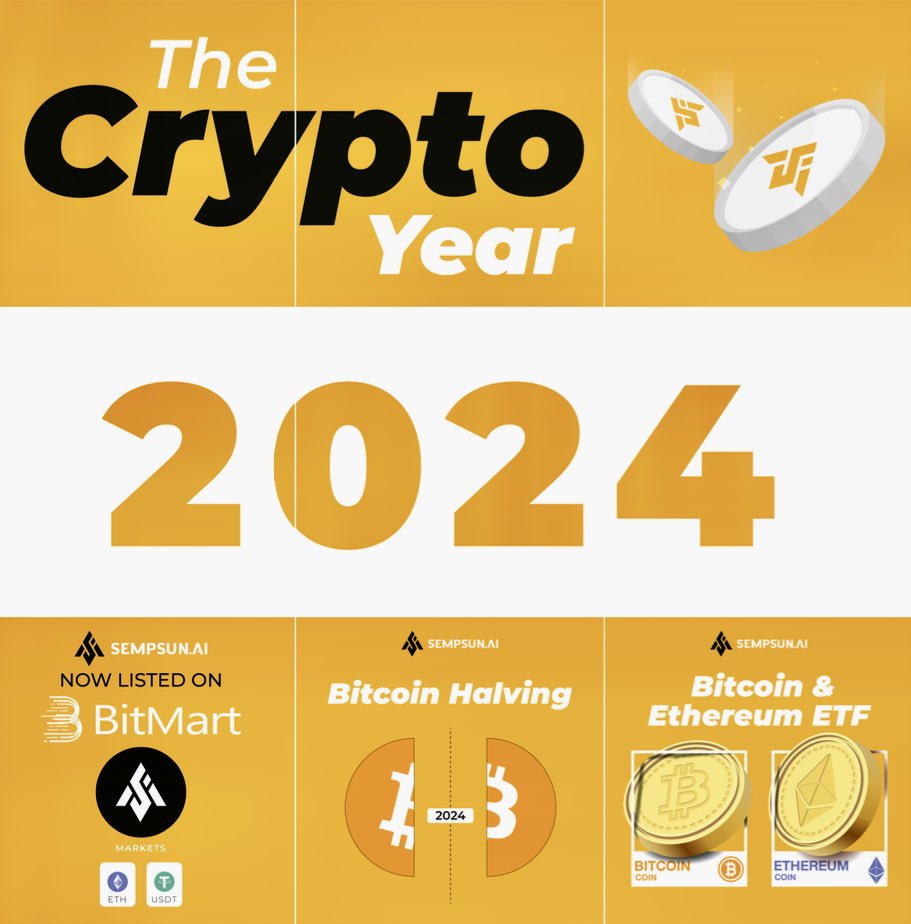 SempsunAI's tweet photo. https://t.co/e0onKAAfAY

🚀 Exciting News! 🚀

Pump Me Community, Naomi, & SempsunAi2.0 are now strategic partners! 🤝💥 Together, we're setting the stage for 2024: The Crypto Year. 🎉🔐 With our innovative project, we're not just dreaming about the future; we're building it. 🏗️💡

Thanks to Pump Me Community & Naomi for believing in us. 🙌 This partnership amplifies our strengths, merging AI & blockchain for groundbreaking advancements. 🧠⛓️

🌟 What's Next?
- Cutting-edge tech developments 🛠️
- Enhanced security & efficiency 🛡️⚡
- A crypto ecosystem that's more inclusive & robust 🌍💚
- Bitmart listing and a wave of Tier 1 and Tier 2 exchange listings in Feb and March! 📈💼

Stay tuned for an incredible journey ahead and dozens of elite-level partnerships. 🚀✨ With your support, we're unstoppable. 🚀❤️

#CryptoYear2024 #Innovation #Partnership

---

This update highlights the significant milestones in your roadmap, setting an exciting tone for the near future!