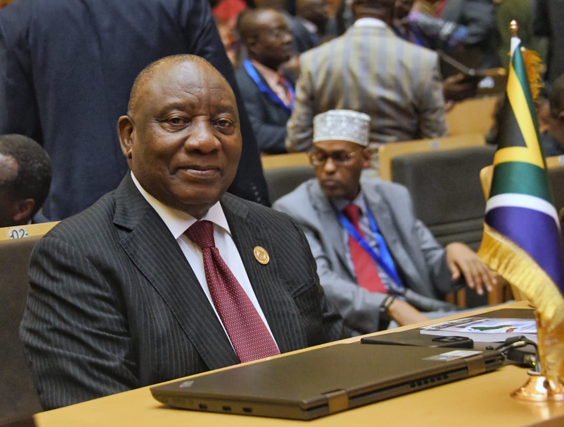 mbelesipho's tweet photo. His Excellency President @CyrilRamaphosa  leads South Africa's participation at the official opening ceremony of the 37th Session of the @_AfricanUnion    Assembly in Addis Ababa, Ethiopia. 

President Ramaphosa is accompanied by a delegation of Ministers comprising  @DIRCO_ZA , @the_dtic, Planning Monitoring and Evaluation ,@DBE_SA, Public Service Administration,  and Fisheries, Forestry and the Environment. 

The highlight of the 37th Ordinary Session will be the  launch of the Second Ten-Year Implementation Plan of the AU’s Agenda 2063: “The Africa we want”.  Agenda 2063 serves as a fifty-year blueprint for Africa’s socio-economic development and integration, adopted by the AU member states after extensive consultations across the Continent.