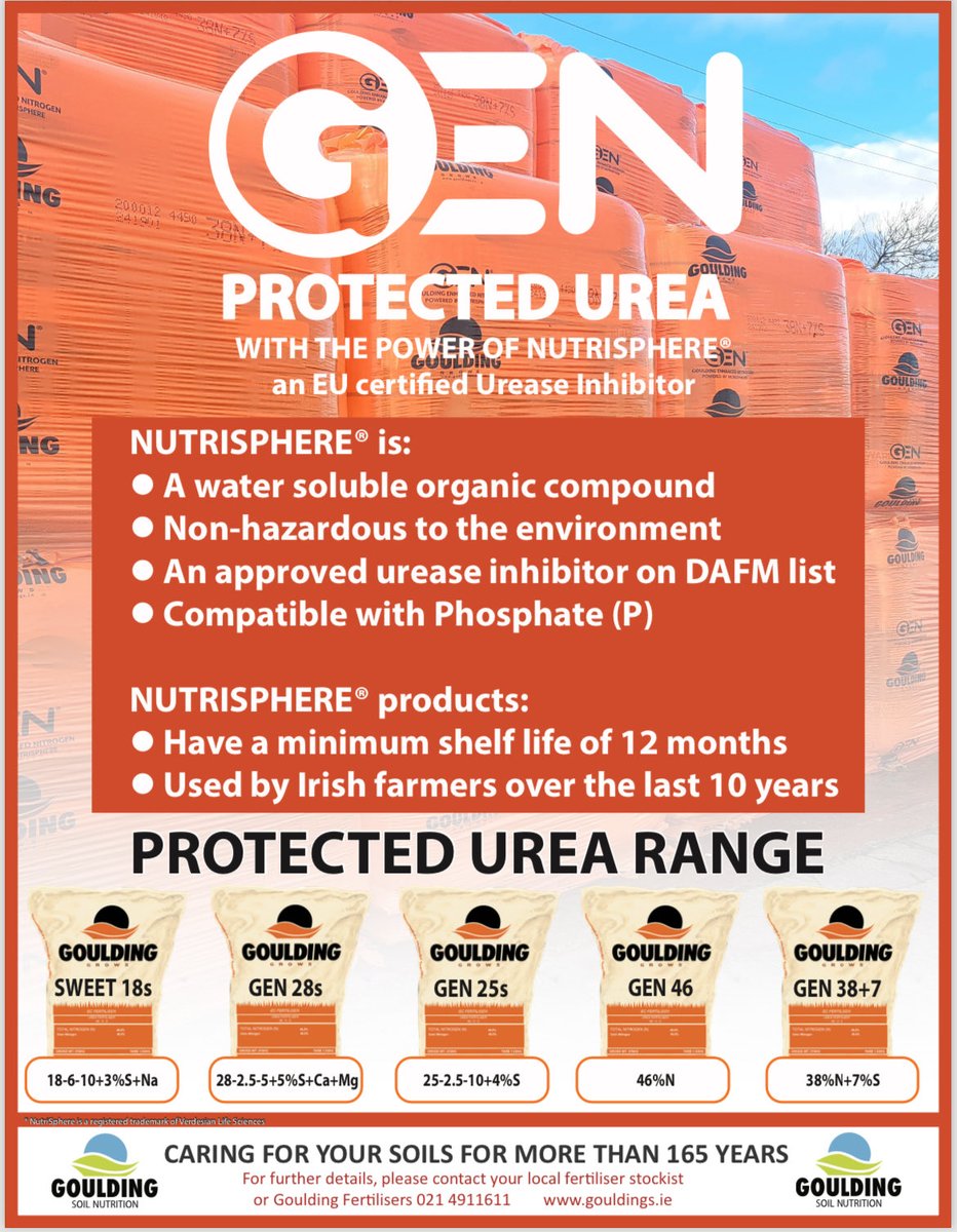 Our advert from this weeks Irish Farmers Journal outlining the the benefits of our GEN Protected Urea range using our Nutrisphere®️ inhibitor. ⁦<a href="/verdesian/">Verdesian</a>⁩