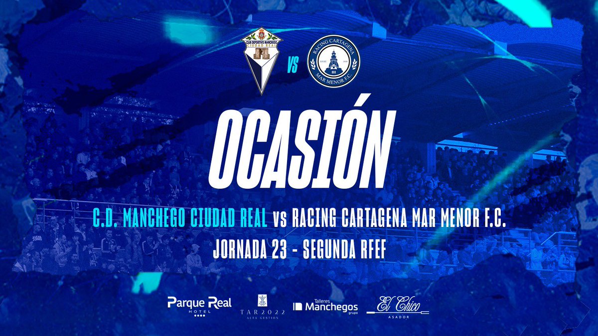 16’ ⏰ | 0-0 | Disparo de Iván Martín desde fuera del área que para el portero.

#AupaManchego ⚪️🔵