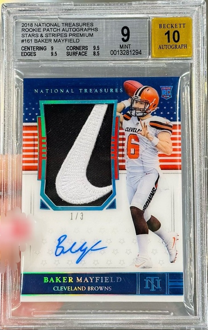 I am pretty sure this is mine now. 

The journey soon concludes as I only need the NT RPA /5 to complete operation @bakermayfield Grails.
#Bakerneers #BakerSZN #ComebackSZN #NationalTreasures #MyCardsSuck #StarsAndShape