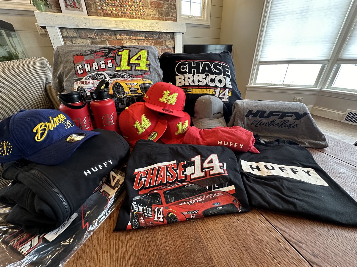 It’s race weekend! Thank you @ChaseBriscoe_14 for the huge box of @NASCAR gear ahead of this weekends @DAYTONA race.  We will be rooting for you all season! @HuffyBicycles @StewartHaasRcng @Haas_Automation @BuzzBicycles