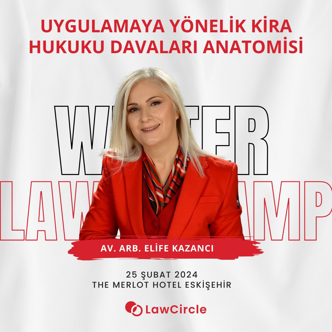 lawcircleco's tweet photo. WINTER LAW CAMP ÇOK YAKINDA!🚨🥳
Camp programında bizlere eşlik edecek olan konuklarımızdan Av. Arb. Elife Kazancı bizlere Kira Hukuku Davalarının Anatomisi'nden bahsedecek!🤩
https://t.co/ZDizw4lY1j
#niteliklihukukegitimi https://t.co/Kn6102T60f