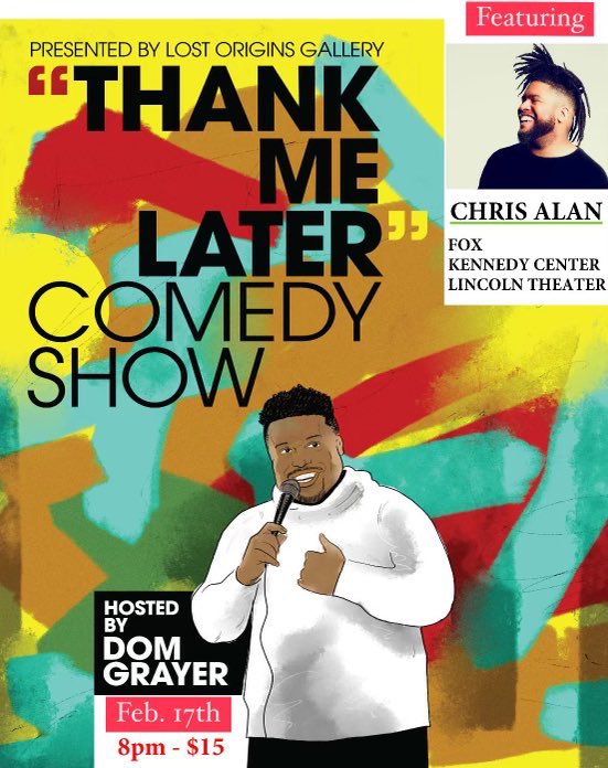 ChrisAlanComedy's tweet image. Cmon out tonight DC! Dope show, great lineup! It’s pretty close to selling out let’s put it over the top!!

#dc #dcnights #dccomedy 

eventbrite.com/e/the-thank-me…