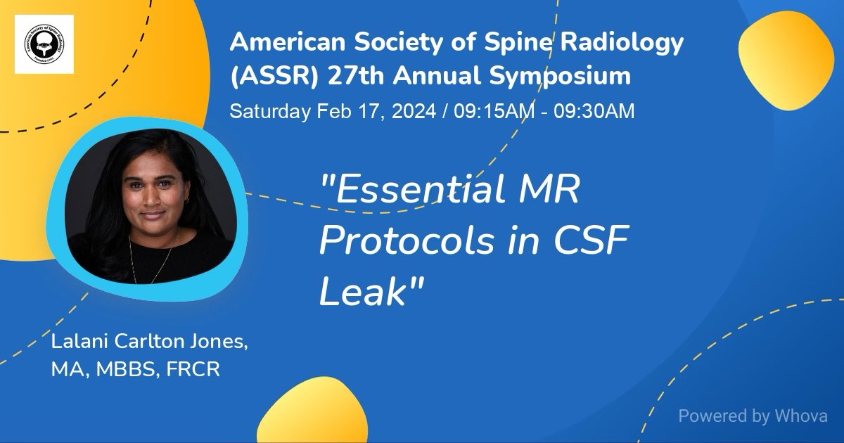 NeuroradLal's tweet image. Want to find out how to work up #spinalCSFleak #SIH &amp;amp; how focused MR can help. me &amp;amp;  CSF leak experts @AndrewCallenMD @dgleao @nbefera @MarkMamloukMD in an hour @The_ASSR #ASSR24