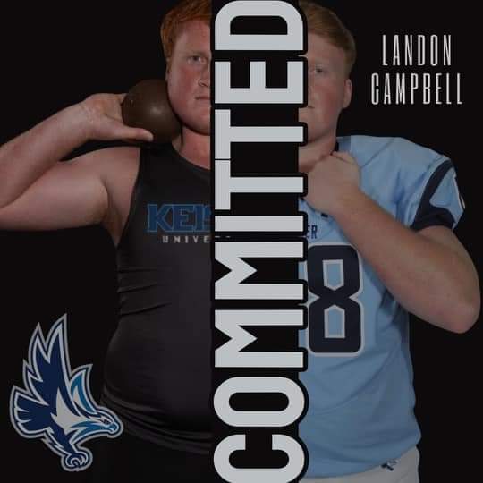 Congrats to Big Red - Landon Campbell's commitment to the 2023 NAIA National Champions! #DualSportAthlete @KeiserFootball @BigRed2024 @FLCoachT @david_hedges @NHS_Eagles_FB