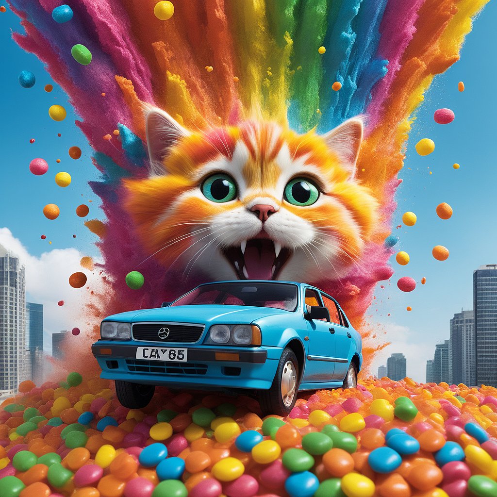 SquareTomarto's tweet photo. QT your rainbow art
#Caturday #tastetherainbow #randomcar https://t.co/3k7LujvRff