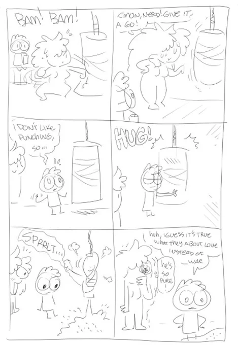 Thumbnail > sketch > finish 