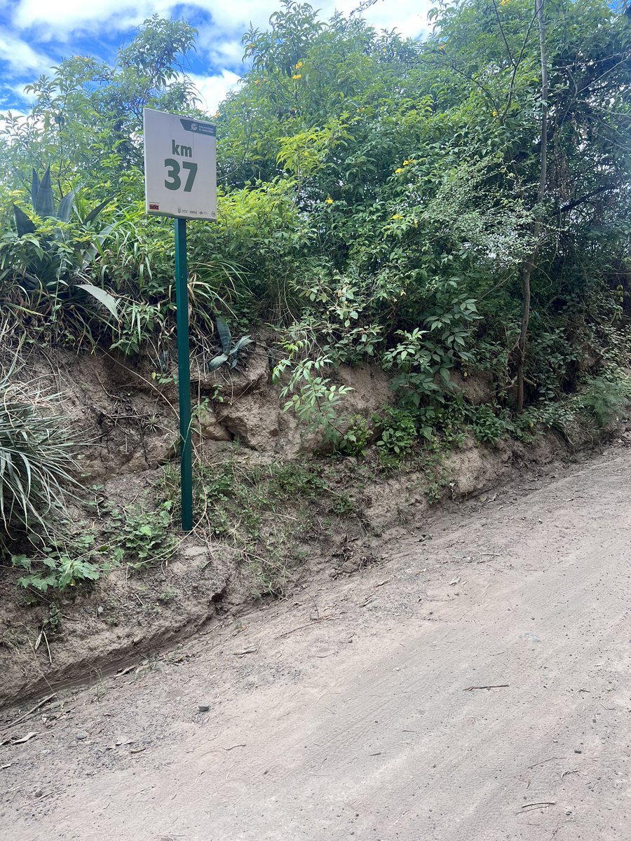 Precaución a los ciclistas. #Derrumbe en el #chaquiñán sector puembo. En el km. 37. <a href="/pabelml/">Pabel Muñoz L.</a> <a href="/MunicipioQuito/">Municipio de Quito</a> #Quito