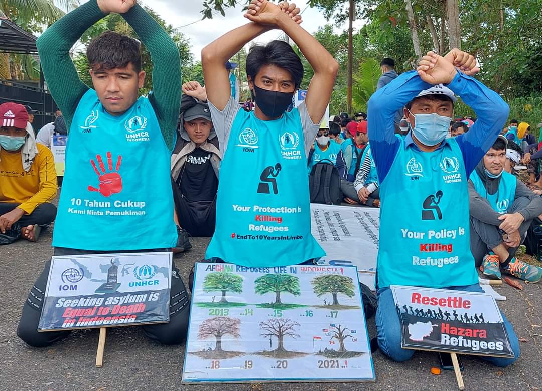 #End12YearsInLimbo_Indonesia
We ask all countries that accept Hazara refugees and the organization (UNHCR) and IOM to stop their cruel policies and to give an end to the crisis of refugees, who has been a victim of your wrong policies for more than a decade in Indonesia.
<a href="/POTUS/">President Donald J. Trump</a>