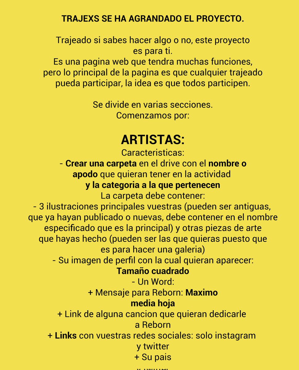 FandomsArtists's tweet image. 📢✨️ Eres trajeadx y quieres participar en el proyecto. Pues adelante, eres bienvenidx ✨️🩷

Si quieres hacer algo o incluso solo quieres dejar un mensaje para Reborn por su 4to aniversario, unete 🙏🏼

Para mas info unete al nuevo Discord del proyecto:
discord.gg/rvZ5SVKu