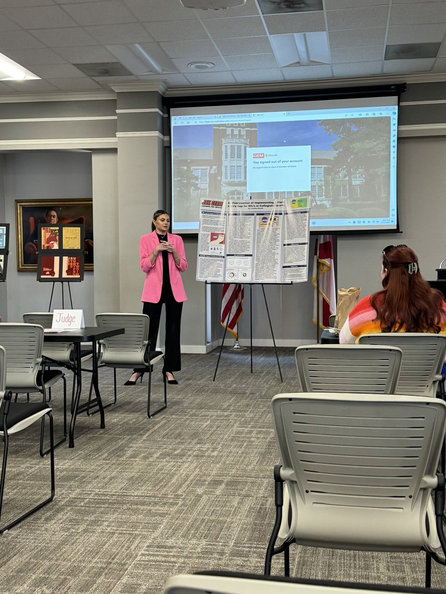 Congrats to SMR senior Caroline Ducato for winning Best Poster Presentation at JSU’s Student Symposium for her final research project.