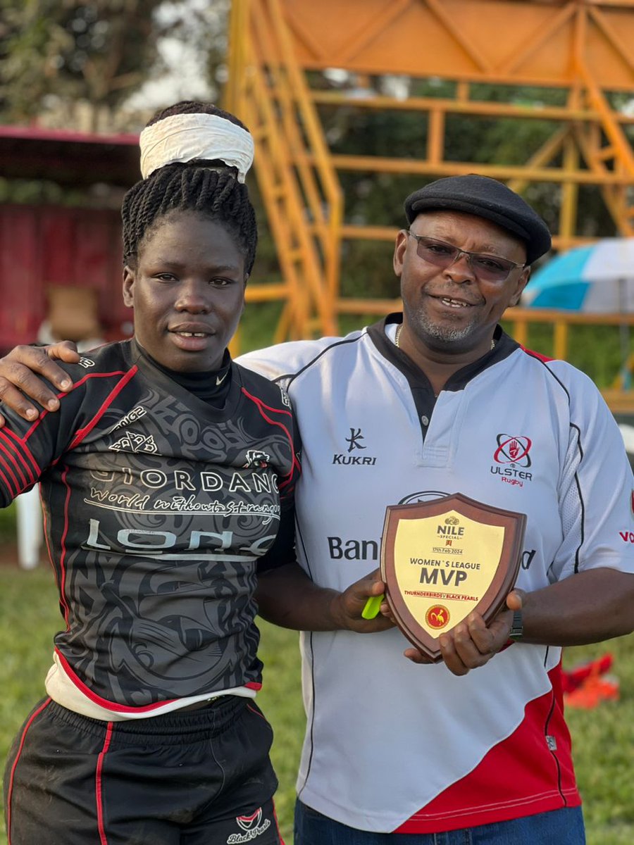 Week 3 Results #WNSPL Ewes 37 Panthers 12 She Wolves 07 Avengers 14 Thunderbirds 14 Black Pearls 39 Thunderbirds vs Black Pearls MVP Mary Nakato recieves her plaque from her club Chairman Mr. George Mbalu #RaiseYourGame #GutsGritGold #WNSRL2024