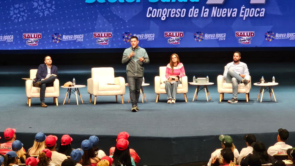 MinSaludVE's tweet photo. #17Feb| En el Marco del Congreso de la Nueva Época, se lleva acabo el primer encuentro de las asambleas sobre el balance de las 7 T del sector salud, en Caracas, dirigido por la ministra @MagaGutierrezV 
#JuntosPorCadaLatido
#VivaElPuebloCultor
@NicolasMaduro https://t.co/rjzZwUTpJ1