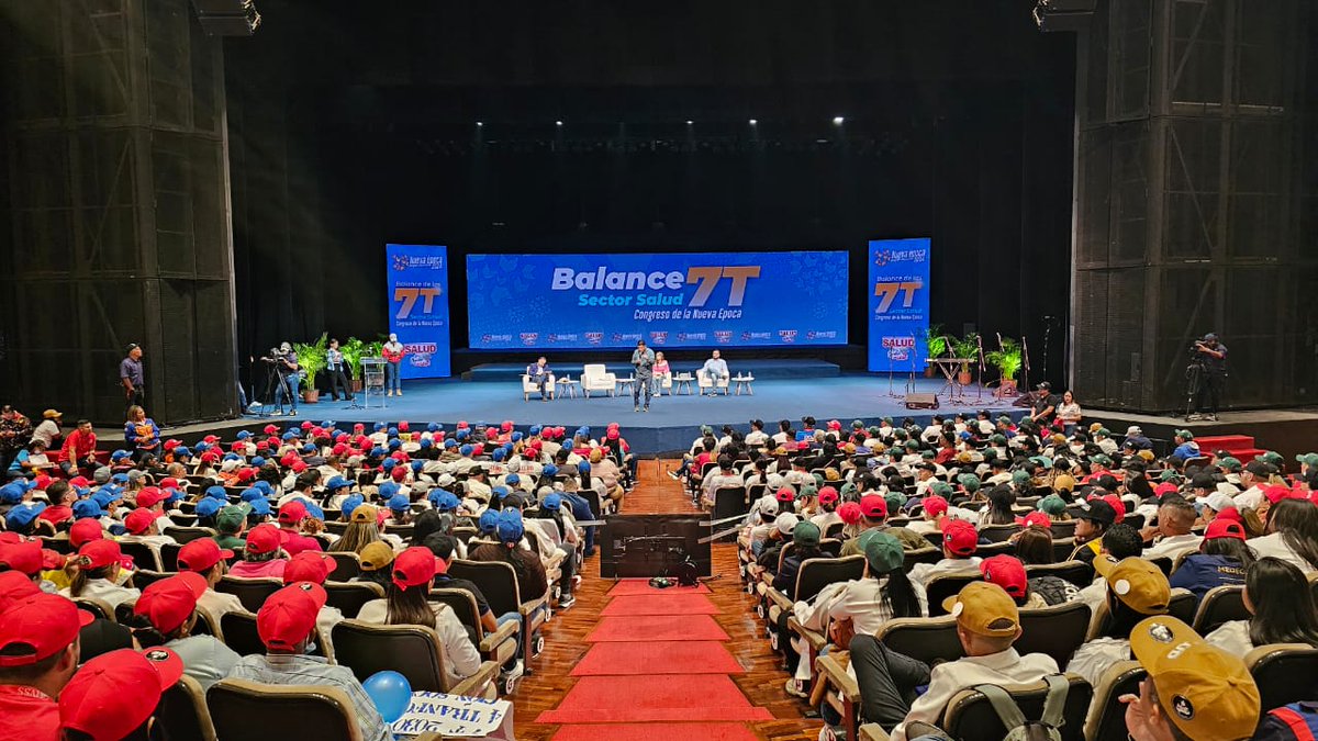 MinSaludVE's tweet photo. #17Feb| En el Marco del Congreso de la Nueva Época, se lleva acabo el primer encuentro de las asambleas sobre el balance de las 7 T del sector salud, en Caracas, dirigido por la ministra @MagaGutierrezV 
#JuntosPorCadaLatido
#VivaElPuebloCultor
@NicolasMaduro https://t.co/rjzZwUTpJ1
