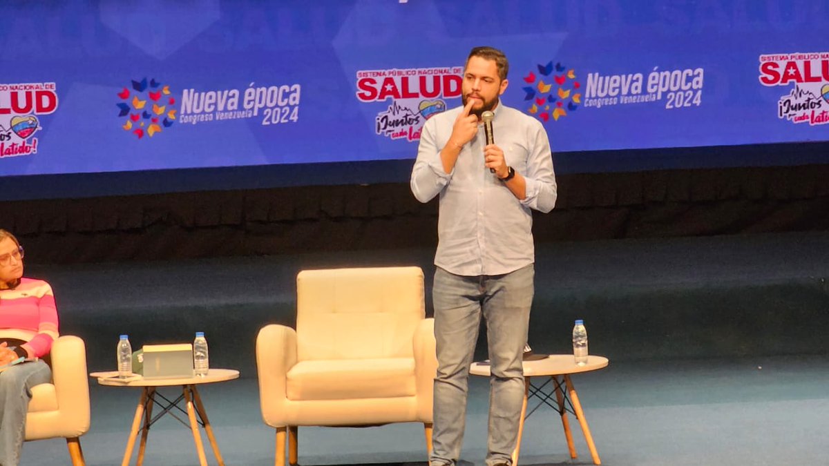MinSaludVE's tweet photo. #17Feb| En el Marco del Congreso de la Nueva Época, se lleva acabo el primer encuentro de las asambleas sobre el balance de las 7 T del sector salud, en Caracas, dirigido por la ministra @MagaGutierrezV 
#JuntosPorCadaLatido
#VivaElPuebloCultor
@NicolasMaduro https://t.co/rjzZwUTpJ1