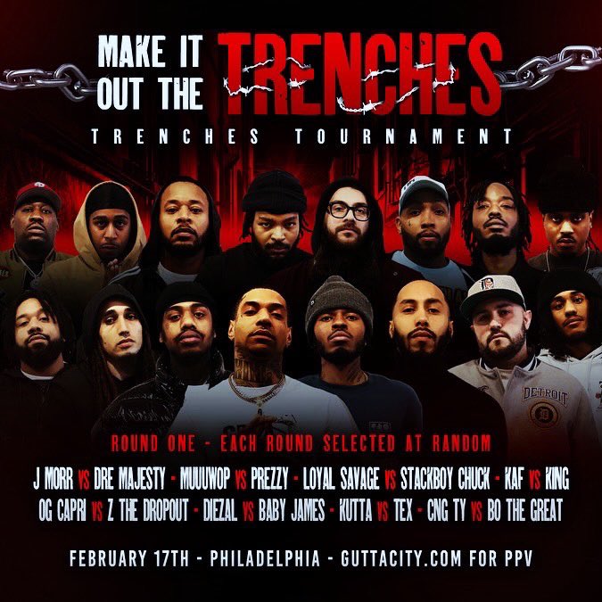 JmorrUpone's tweet photo. Trenches tournament today! 🆙☝🏼 JMorr vs Dre Majesty!! PPV at https://t.co/cYbzZr2lCR JMorr vs Bonus Out Now too! https://t.co/rRE36EuhDS
