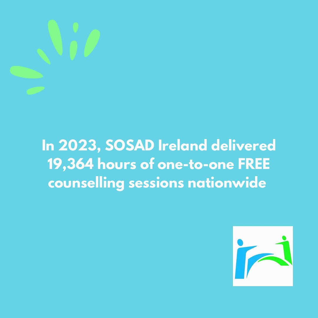 At SOSAD Ireland, we are proud to announce the launch of our Annual Review, and to share our 2023 successes with you! 

Over the next 2 weeks, make sure to stay up to date with our socials to find out more 🤫